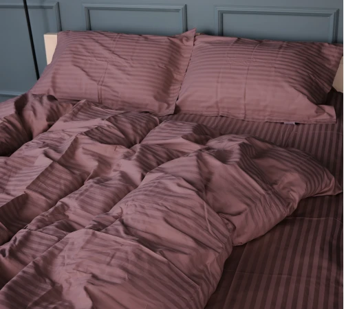 Підковдра Satin Stripe 30-0008 Smoky Pink