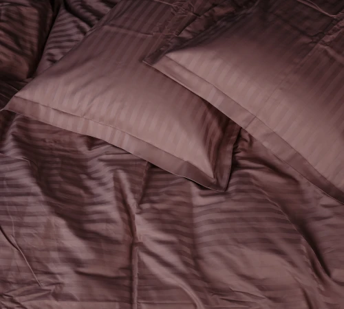 Постельное белье Satin Stripe 30-0008 Smoky Pink