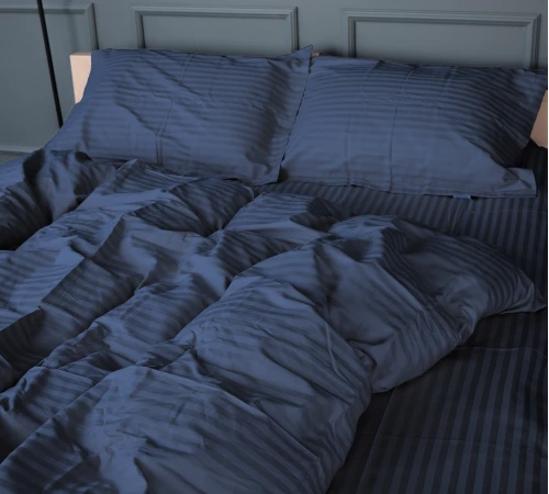 Постільна білизна Satin Stripe 30-0020 Smoky Blue - 2