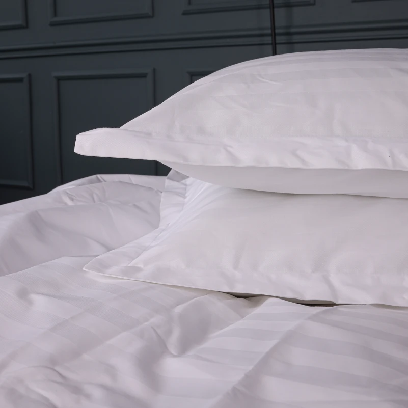 Постельное белье Satin Stripe 30-0001 White - 4