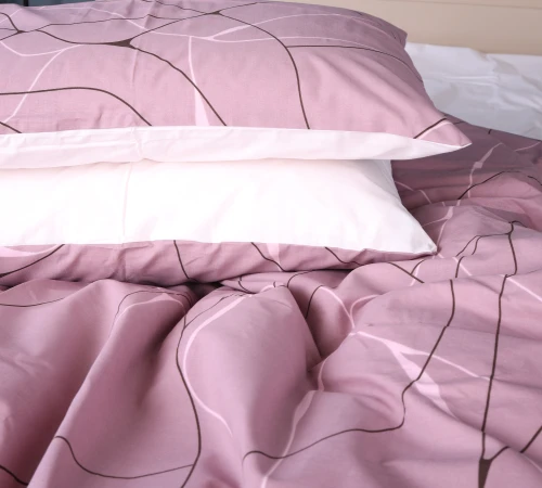 Комплект постільної білизни Бязь 17-0810 Accents pink - 2