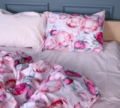 Наволочка Бязь 17-0835 Peony floral - 2