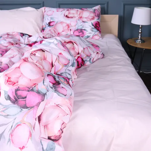 Комплект постільної білизни Бязь 17-0835 Peony floral - 5
