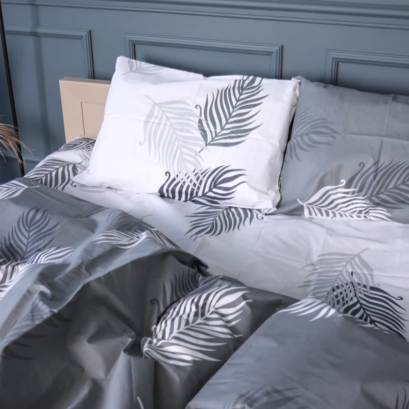 Комплект постільної білизни Бязь 17-0831 Minimalist plant - 2