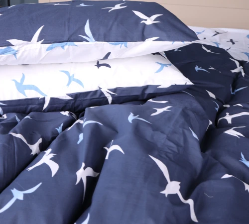 Комплект постельного белья Бязь 17-0825 Flying birds blue - 2