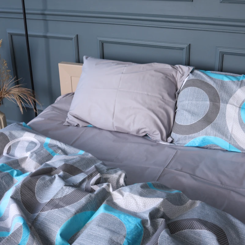 Комплект постільної білизни Бязь 17-0824 Circles around - 3