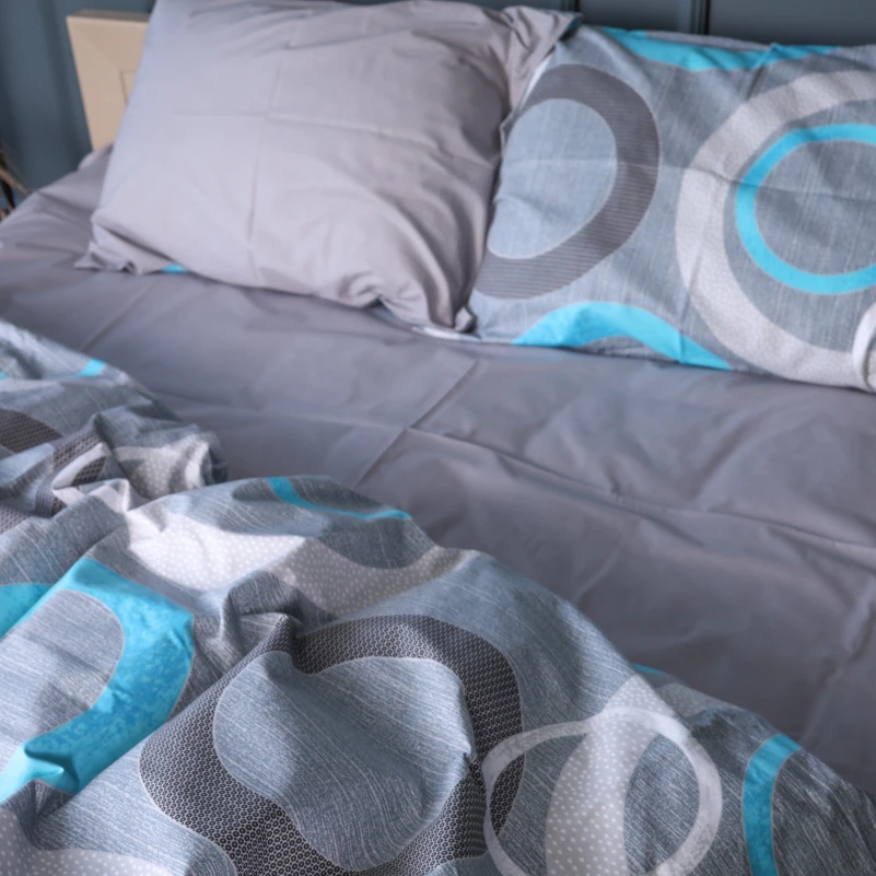 Комплект постільної білизни Бязь 17-0824 Circles around - 2