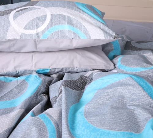 Комплект постільної білизни Бязь 17-0824 Circles around - 2