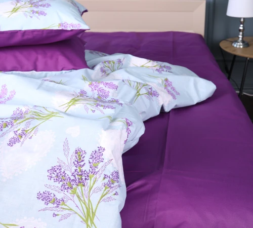 Простирадло MirSon Ranforce Elite 17-0130 Lavender sea - 2