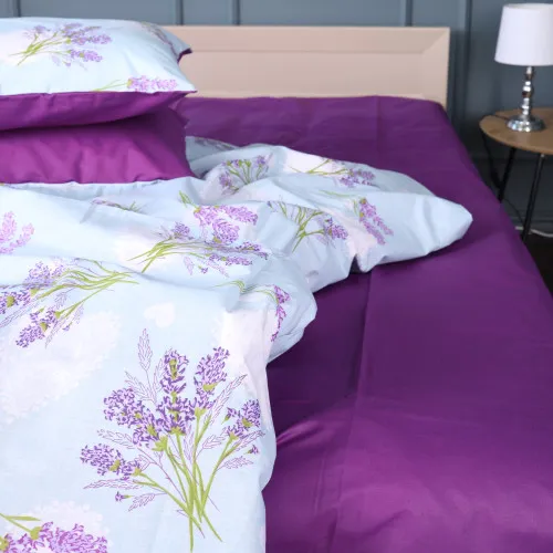 Простынь MirSon Ranforce Elite 17-0130 Lavender sea - 2