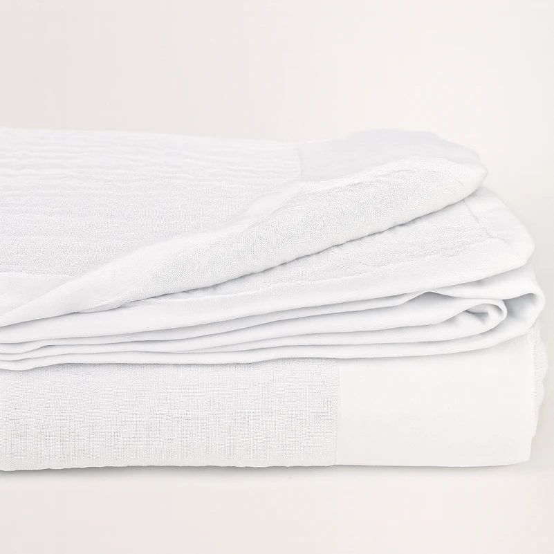 Покрывало №1501 Muslin hug white - 6