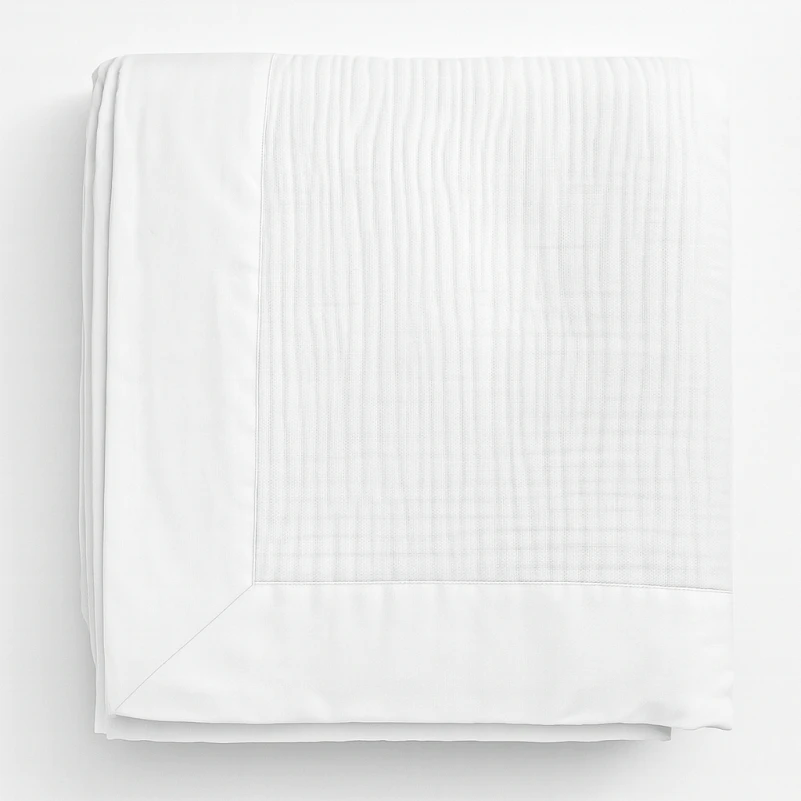 Покрывало №1501 Muslin hug white - 5