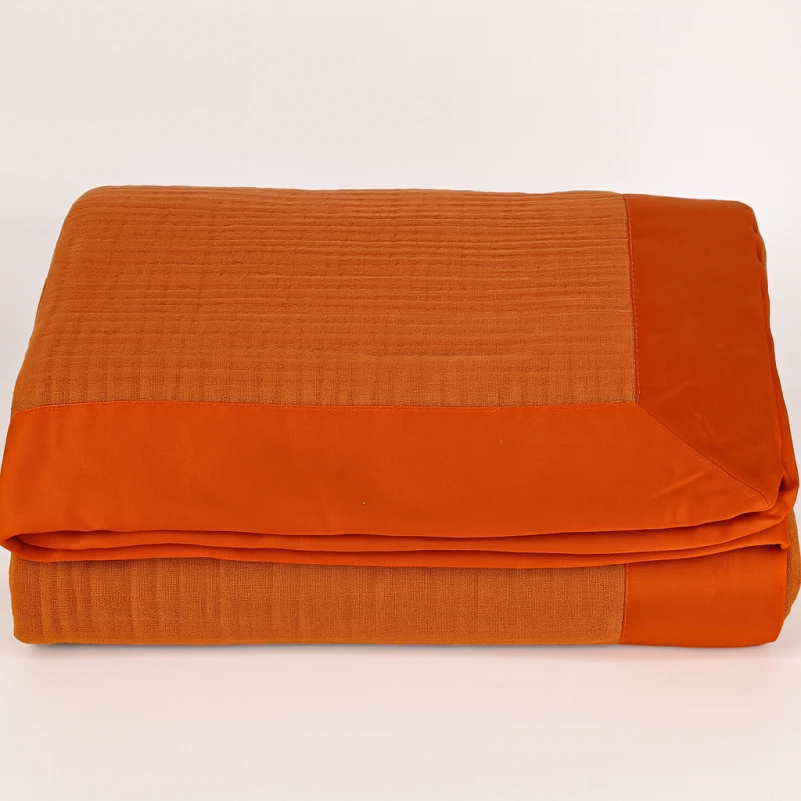 Покрывало №1503 Muslin hug terracotta - 4