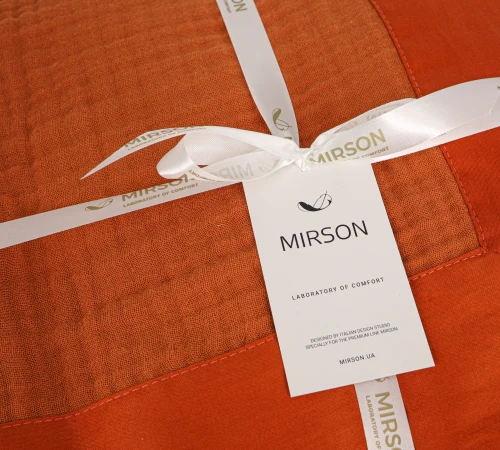 Покрывало №1503 Muslin hug terracotta - 2