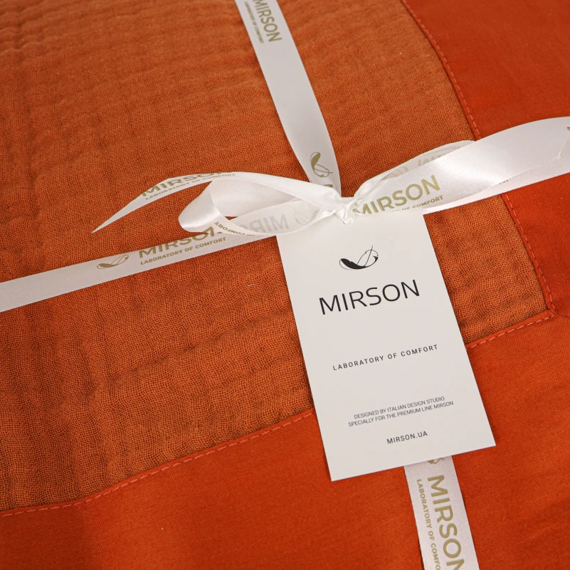 Покрывало №1503 Muslin hug terracotta - 1