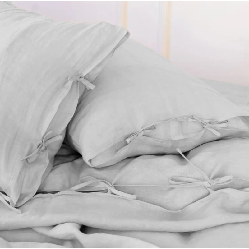 Комплект постільної білизни Льон Natural Linen "Caspian" - 3