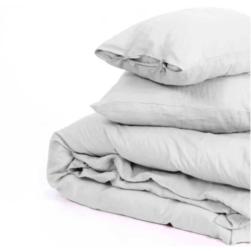 Комплект постільної білизни Льон Natural Linen "Caspian" - 4