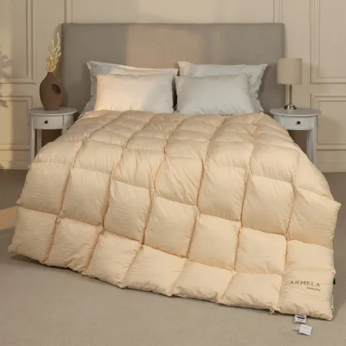 Ковдра пухова касетна Carmela №035 100% пух Premium class батист+сатин