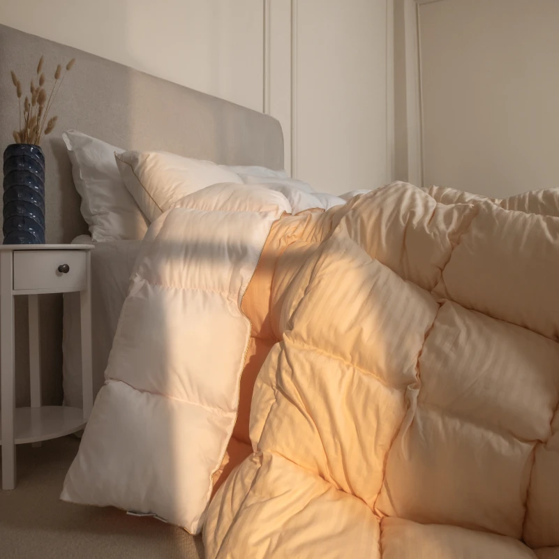 Одеяло пуховое кассетное Carmela №035 100% пух Premium class батист+сатин (зима) - 9