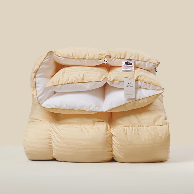 Одеяло пуховое кассетное Carmela №035 100% пух Premium class батист+сатин (зима) - 12