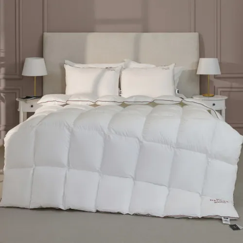 Одеяло пуховое кассетное DeLuxе №030 100% пух Deluxe class батист