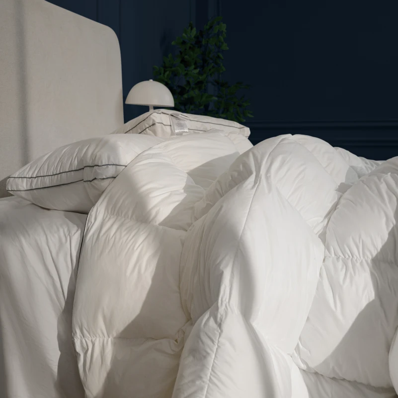 Ковдра пухова касетна Luxury Exclusive №080 100% пух Luxury class Tік Luxury  (зимова) - 9