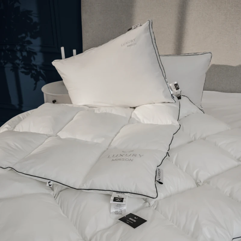 Ковдра пухова касетна Luxury Exclusive №080 100% пух Luxury class Tік Luxury  (зимова) - 7