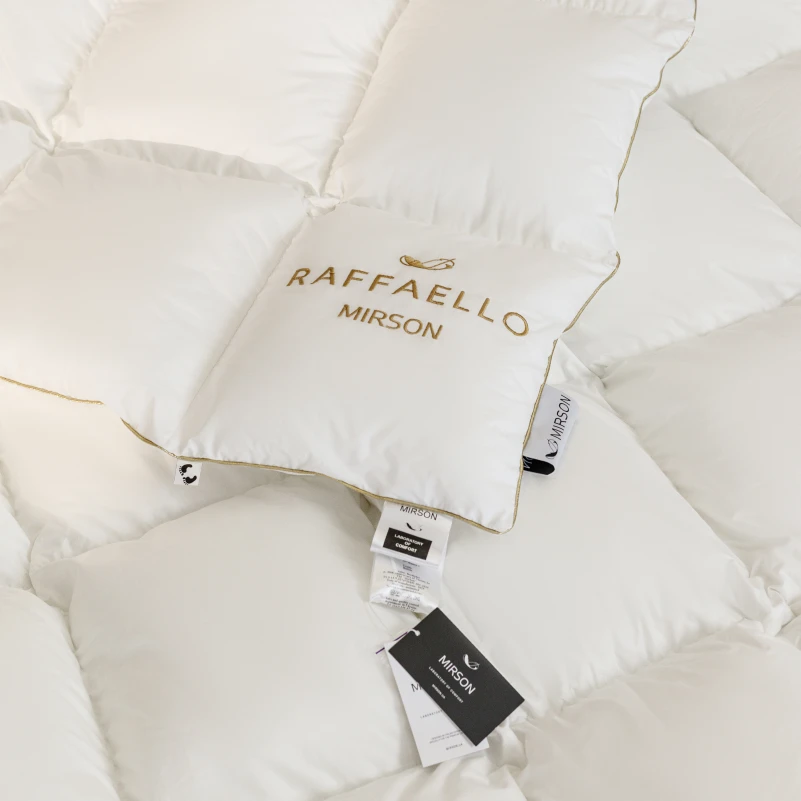 Одеяло пуховое кассетное Raffaello White №063 90% белый пух Standart / 10% перо тик Premium (зимнее+) - 15