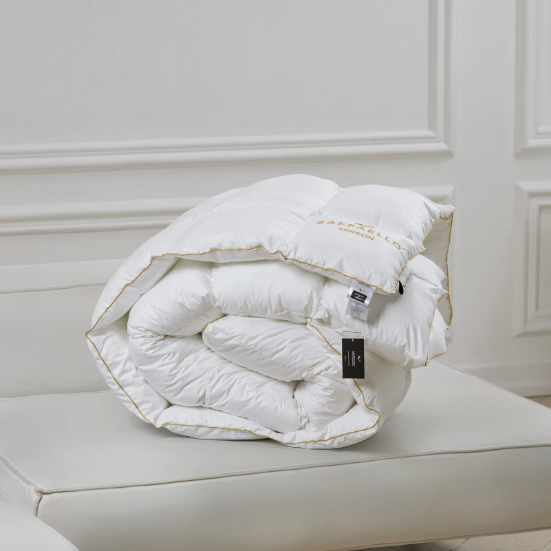 Одеяло пуховое кассетное Raffaello White №063 90% белый пух Standart / 10% перо тик Premium (зимнее+) - 8
