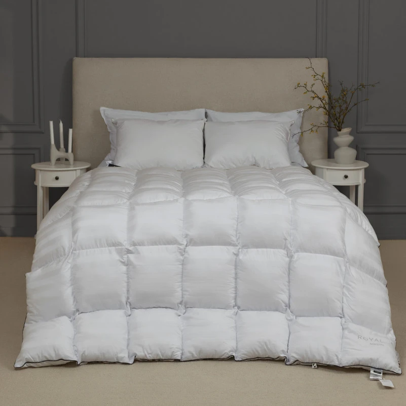 Одеяло пуховое кассетное Royal №036 100% пух Premium class батист+сатин (зима) - 9