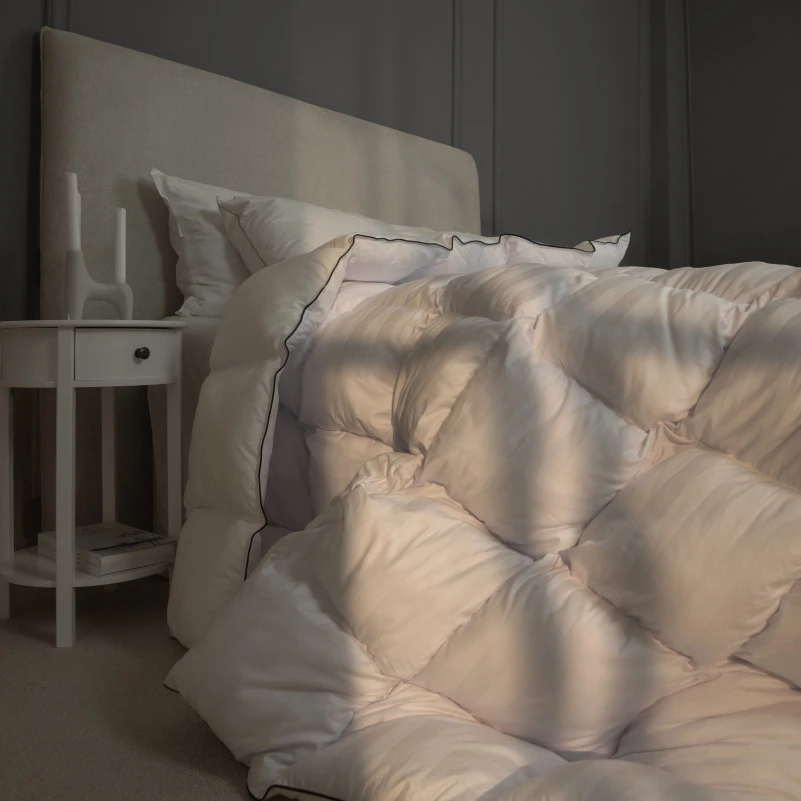 Одеяло пуховое кассетное Royal №036 100% пух Premium class батист+сатин (зима) - 8