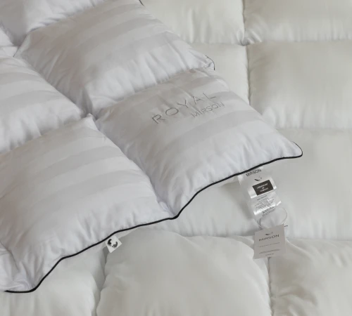 Ковдра пухова касетна Royal №036 100% пух Premium class батист+сатин