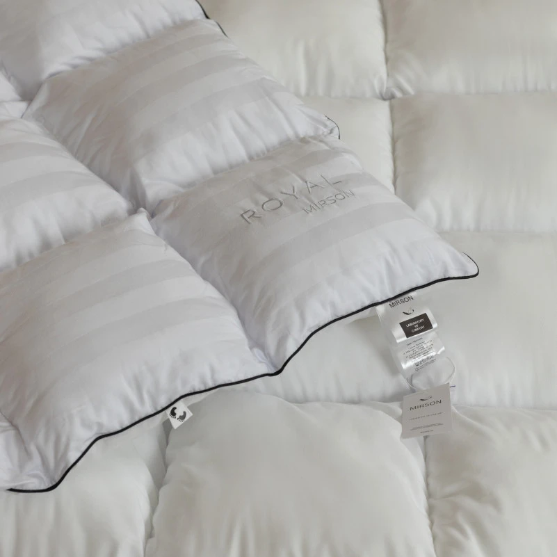 Одеяло пуховое кассетное Royal №036 100% пух Premium class батист+сатин (зима)