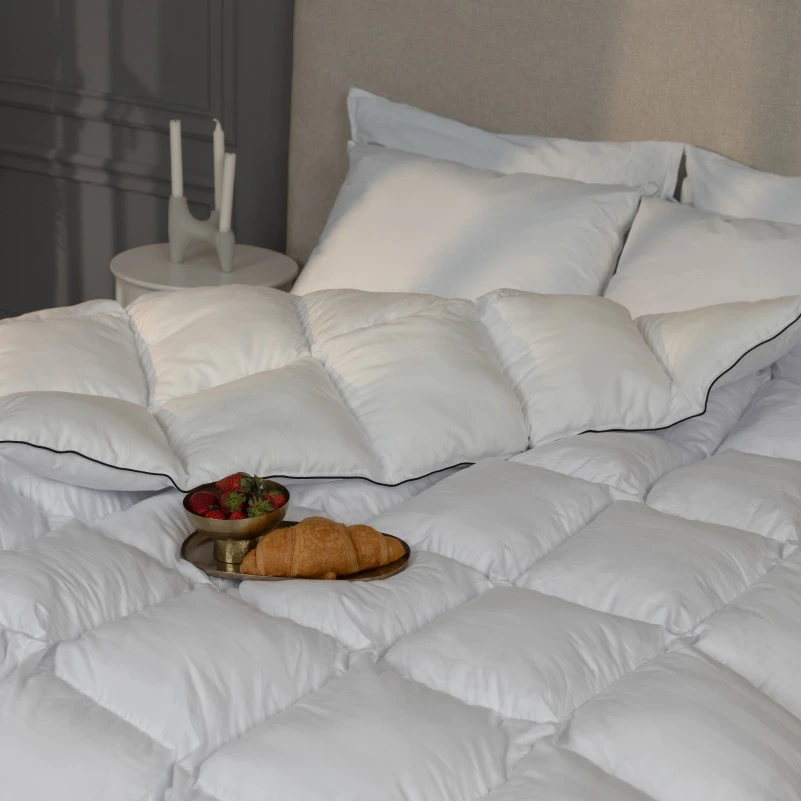 Одеяло пуховое кассетное Royal №036 100% пух Premium class батист+сатин (зима) - 7