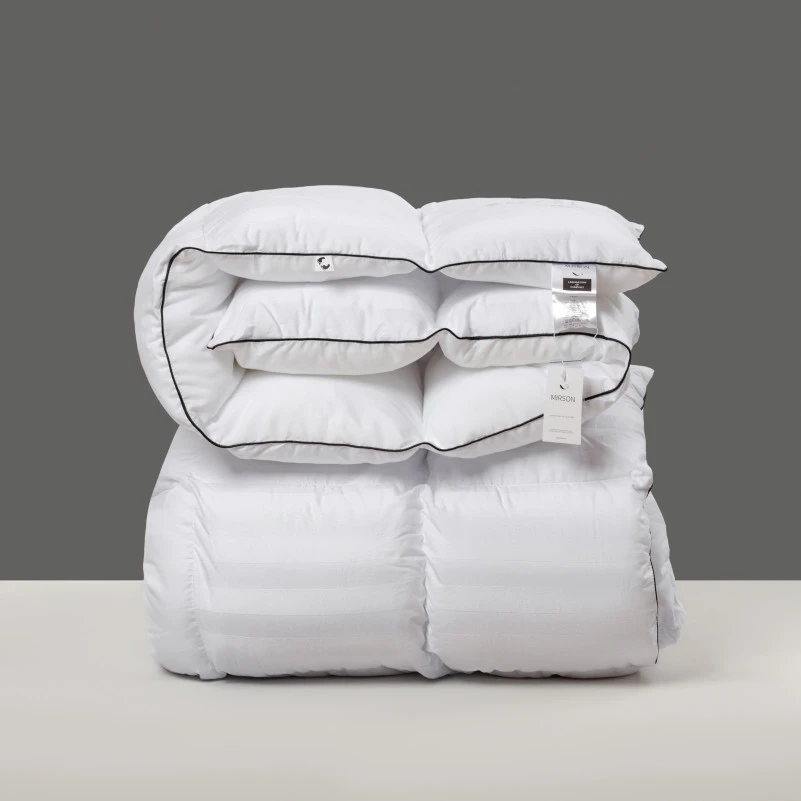 Одеяло пуховое кассетное Royal №036 100% пух Premium class батист+сатин (зима) - 10