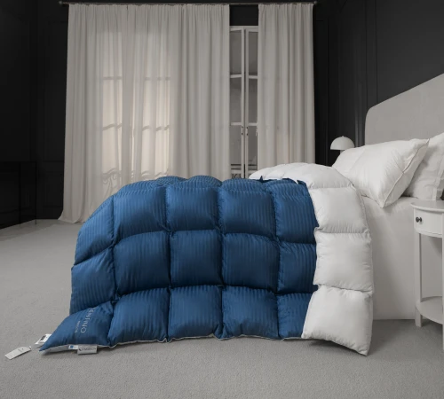 Ковдра пухова касетна Valentino №034 100% пух Premium class батист+сатин