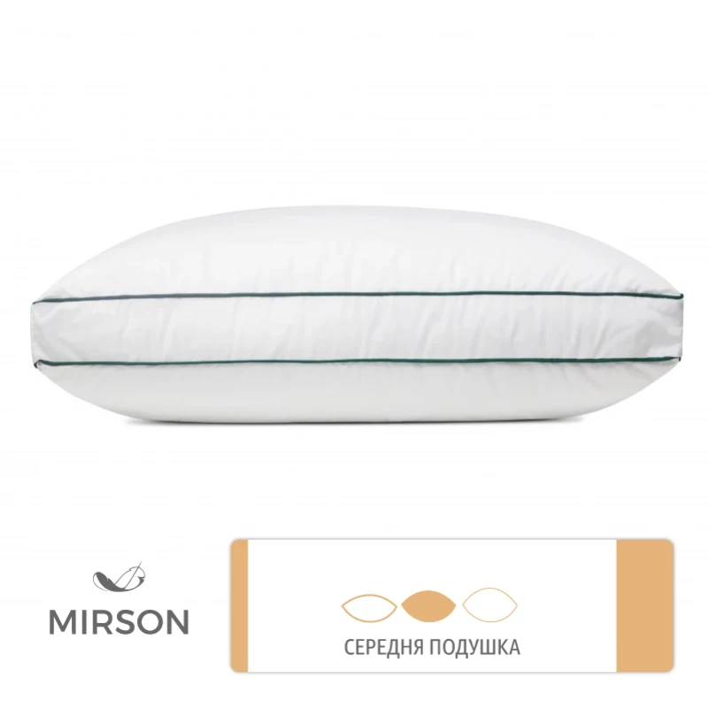 Подушка пуховая Трехкамерная 100% пух Imperial class /перо Imperial Delight пух мако-батист (средняя) - 4