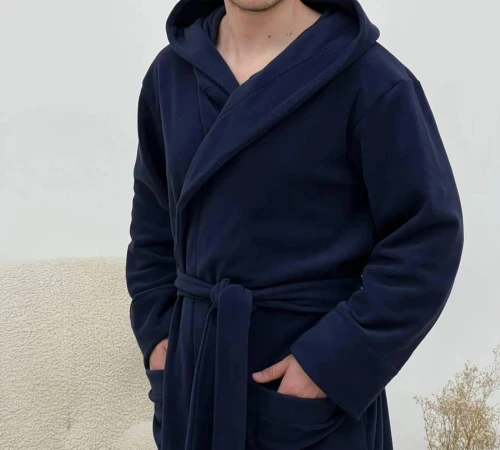 Халат "Warmth Line" navy blue - 2