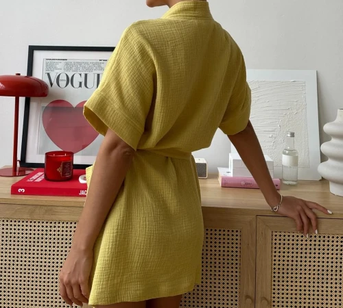 Халат "Soft Muse" mustard - 2