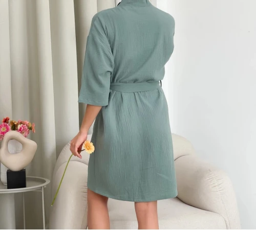 Халат "Luna Muslin " olive - 2