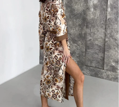 Халат "Soft Meadow" canella - 2