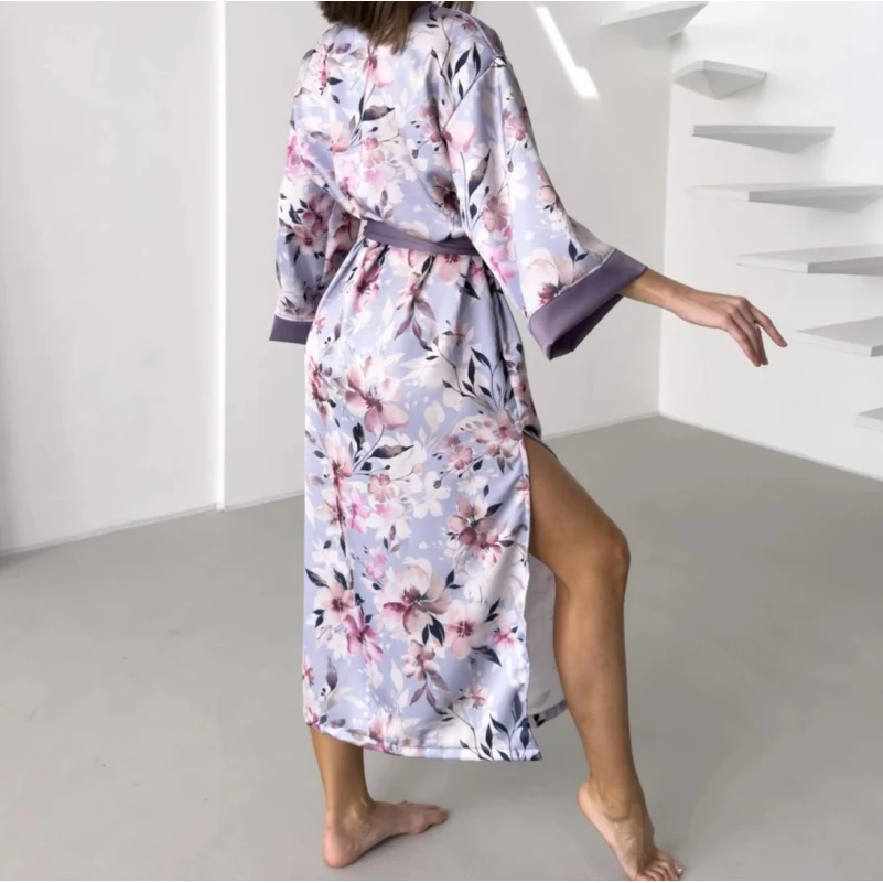 Халат "Silk Blossom" lavender - 1