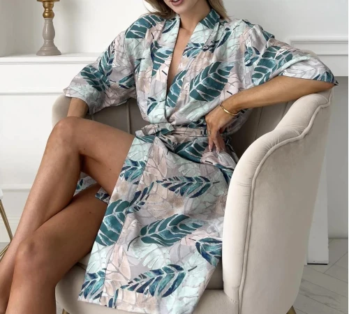 Халат "Moon Viscose" leaf - 2