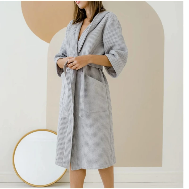 Халат "Cozy Waffle" gray - 2