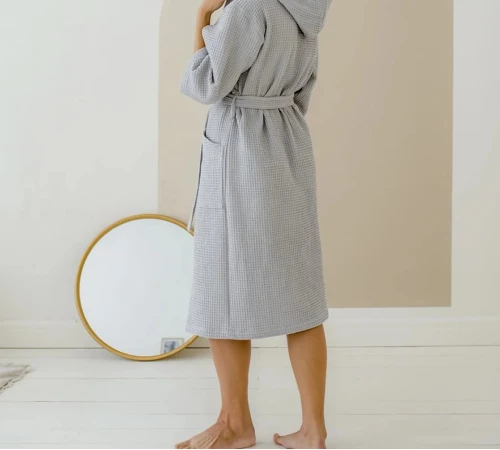 Халат "Cozy Waffle" gray - 2
