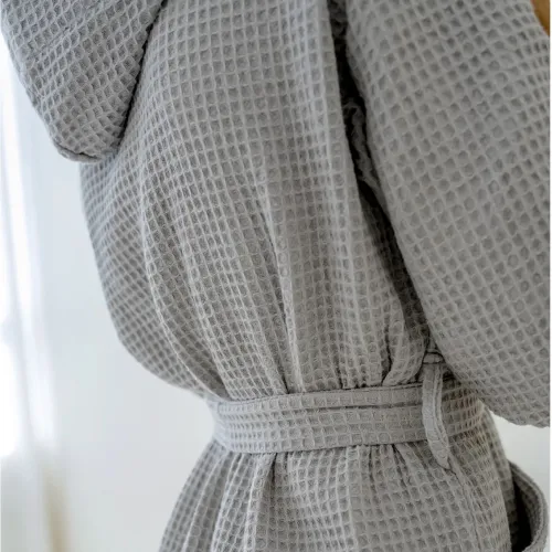 Халат "Cozy Waffle" gray - 4