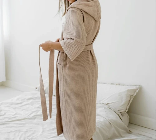 Халат "Cozy Waffle" beige - 2
