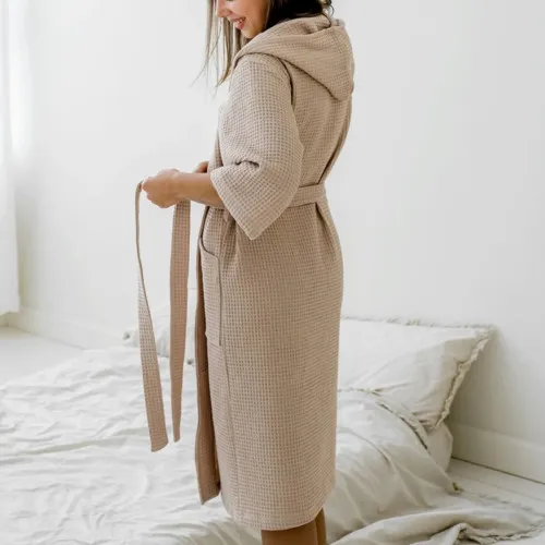 Халат "Cozy Waffle" beige - 2