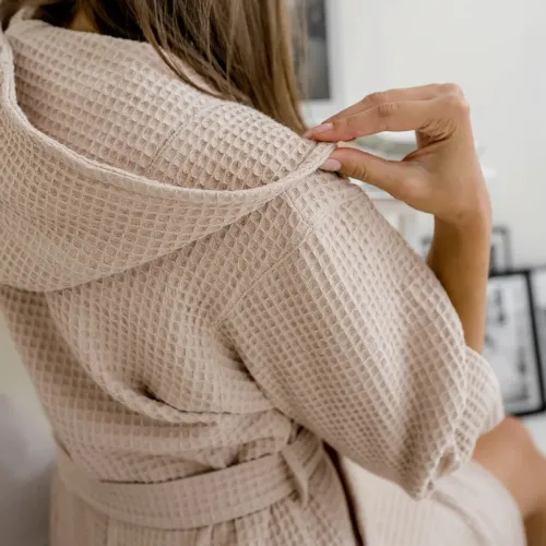 Халат "Cozy Waffle" beige - 3