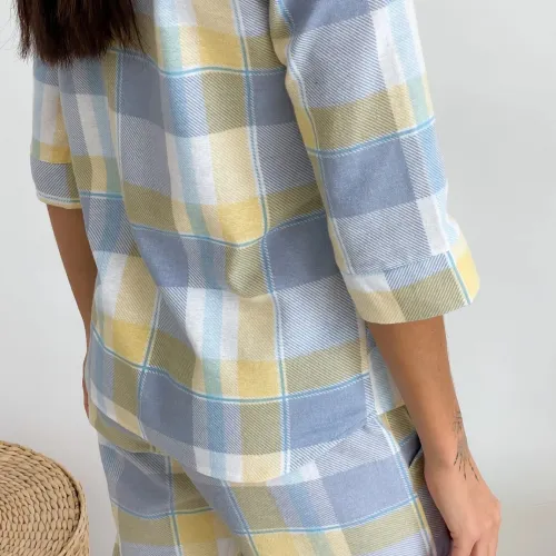 Жіночий костюм "Lazy Mornings" yellow/gray - 4